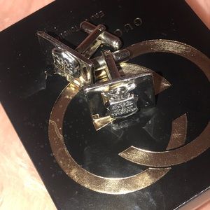 Vintage sterling silver Balfour military cufflinks